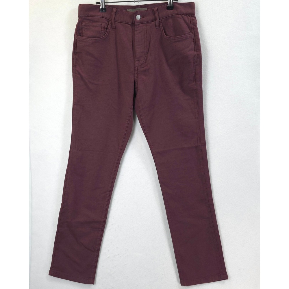 Joe's Jeans The Asher Slim Fit Merlot Burgundy Men 34 Pants Dark Academia